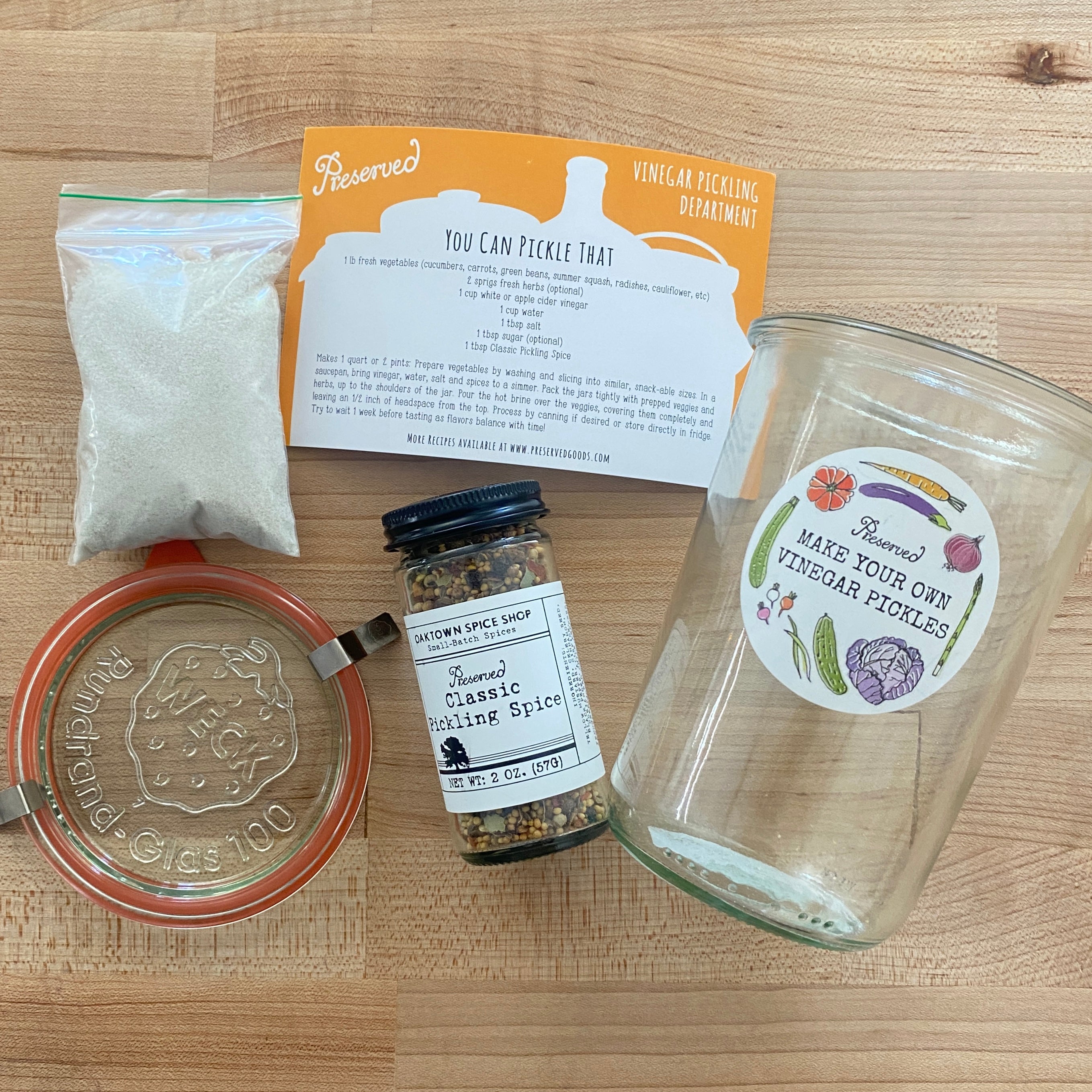 Vinegar Pickling Kit | Buy Online | Preserved Oakland