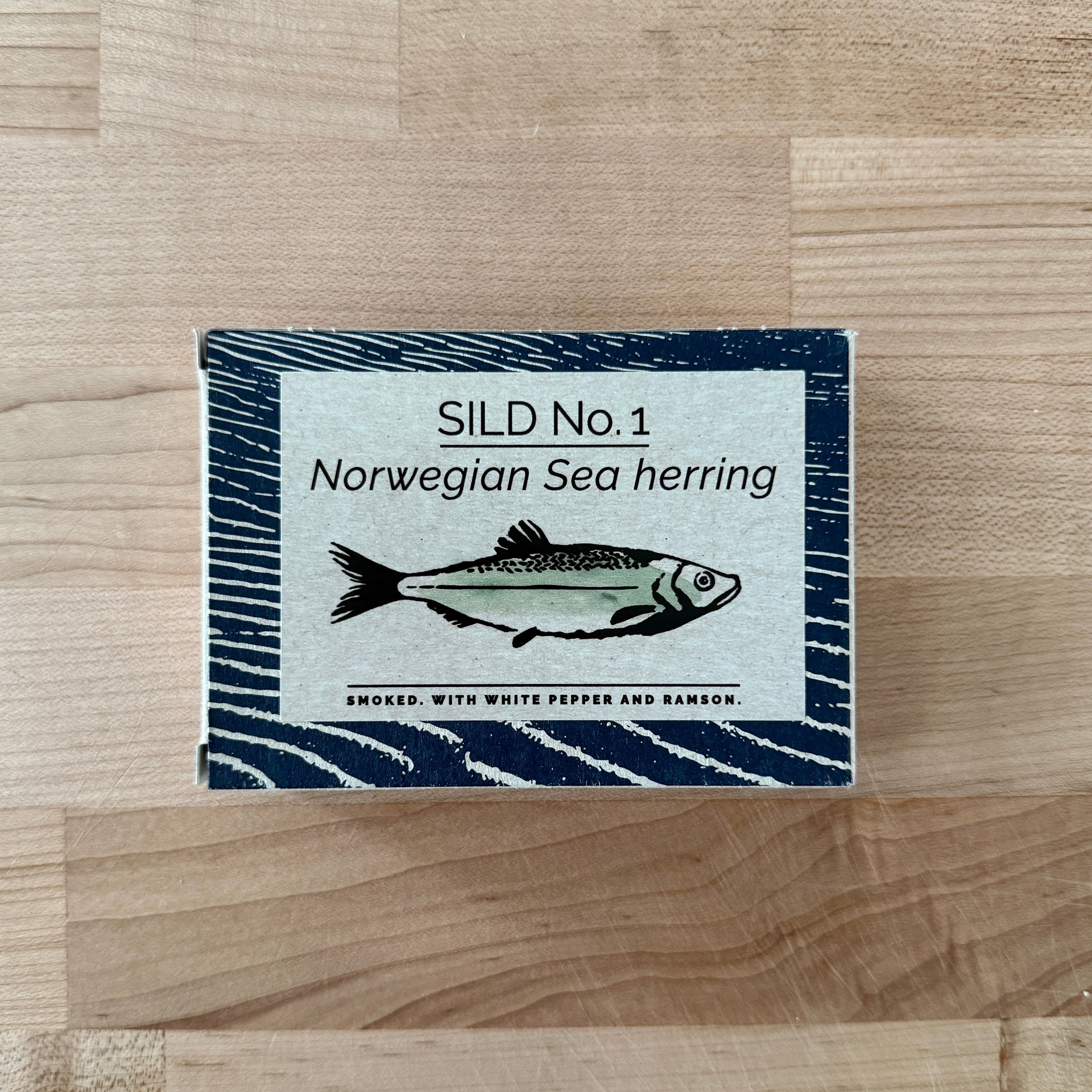 Fangst Tinned Fish Sea Herring Smoked w White Pepper & Ramson - Preserved Oakland