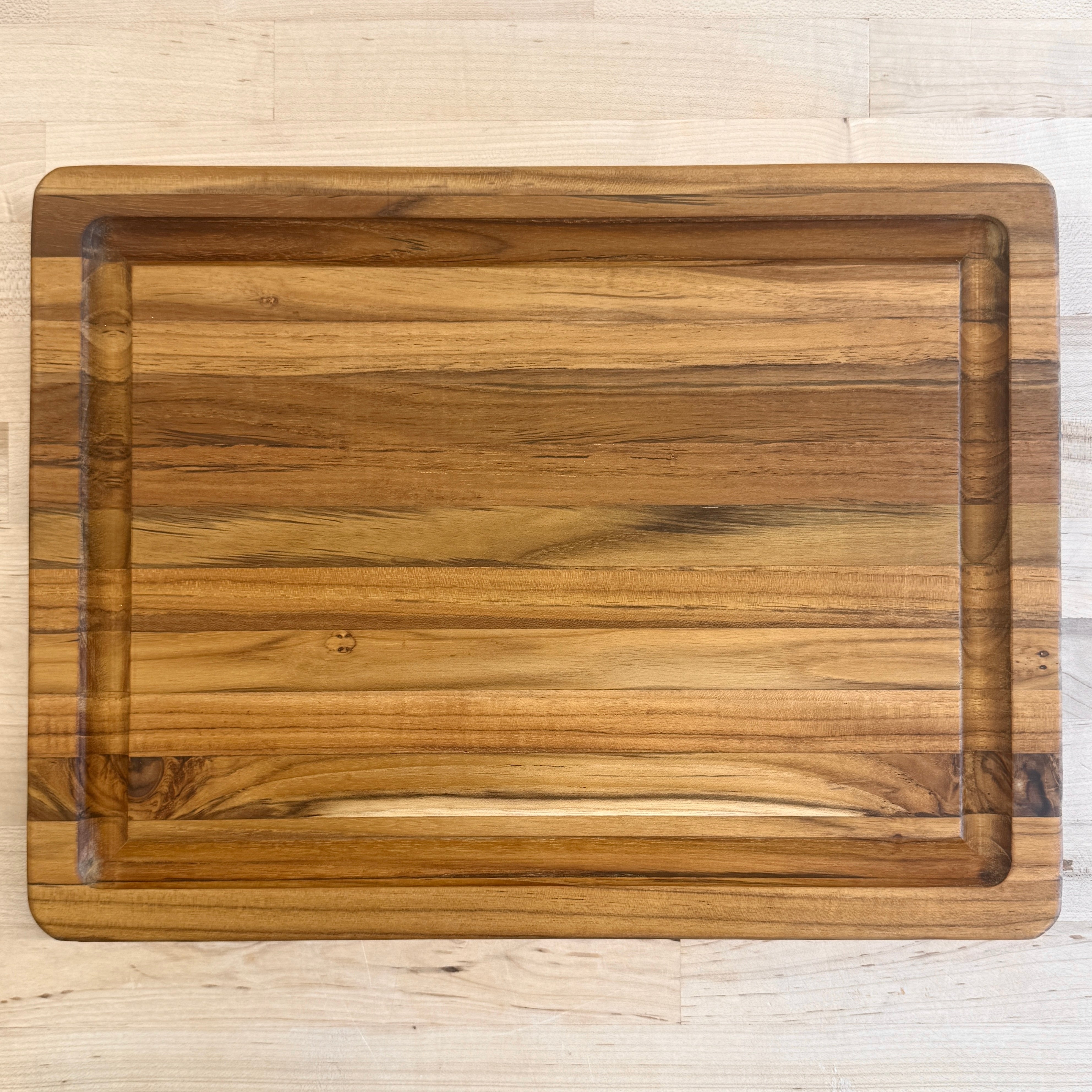 Teak Edge Grain Cutting Board - Preserved Oakland
