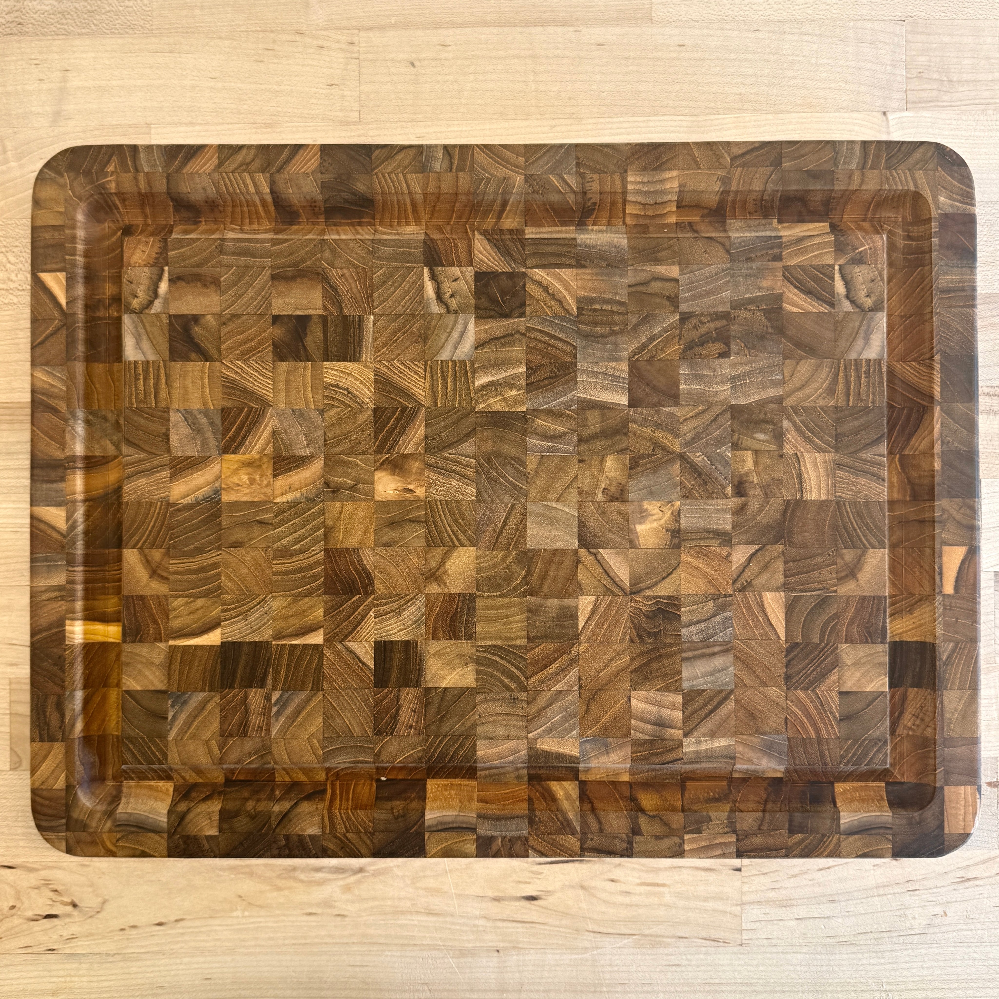 Teak End Grain Cutting Board - Preserved Oakland