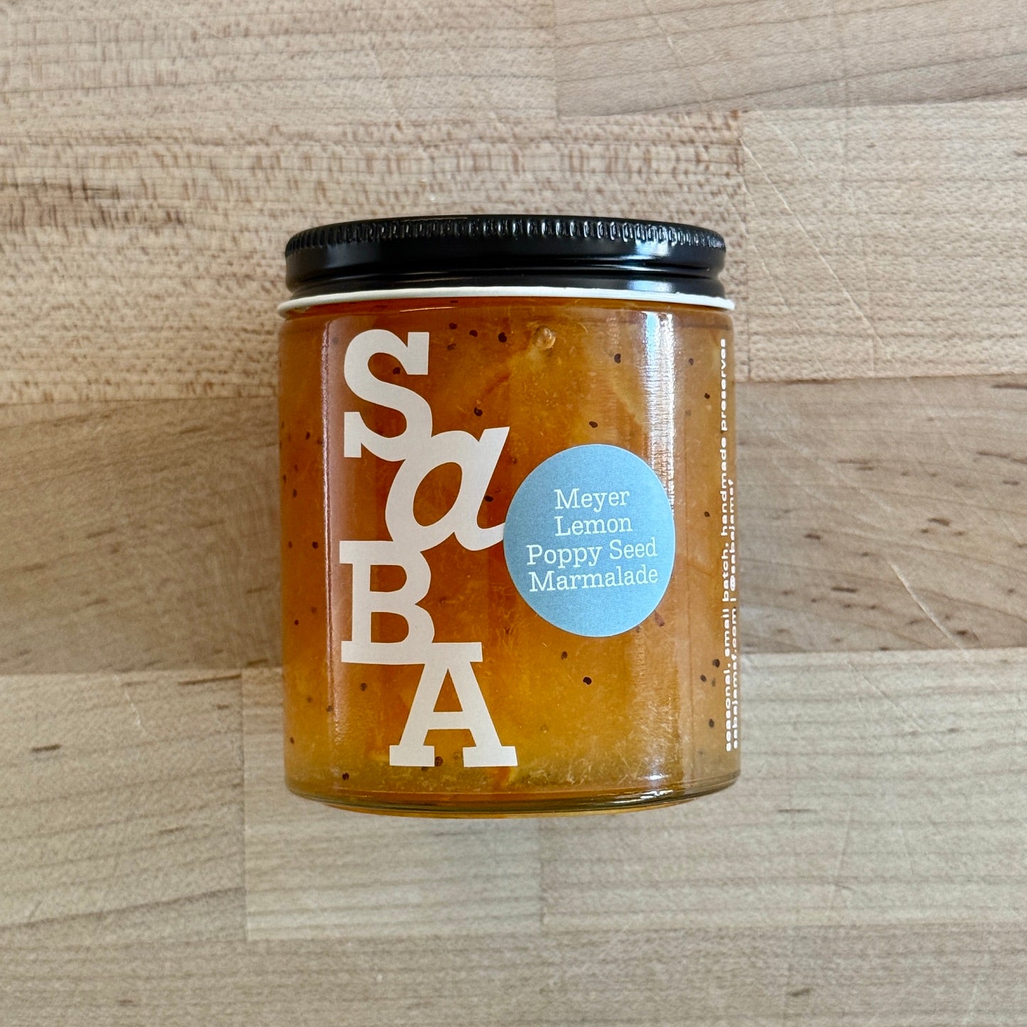 Saba Jam Meyer Lemon Poppyseed - Preserved Oakland