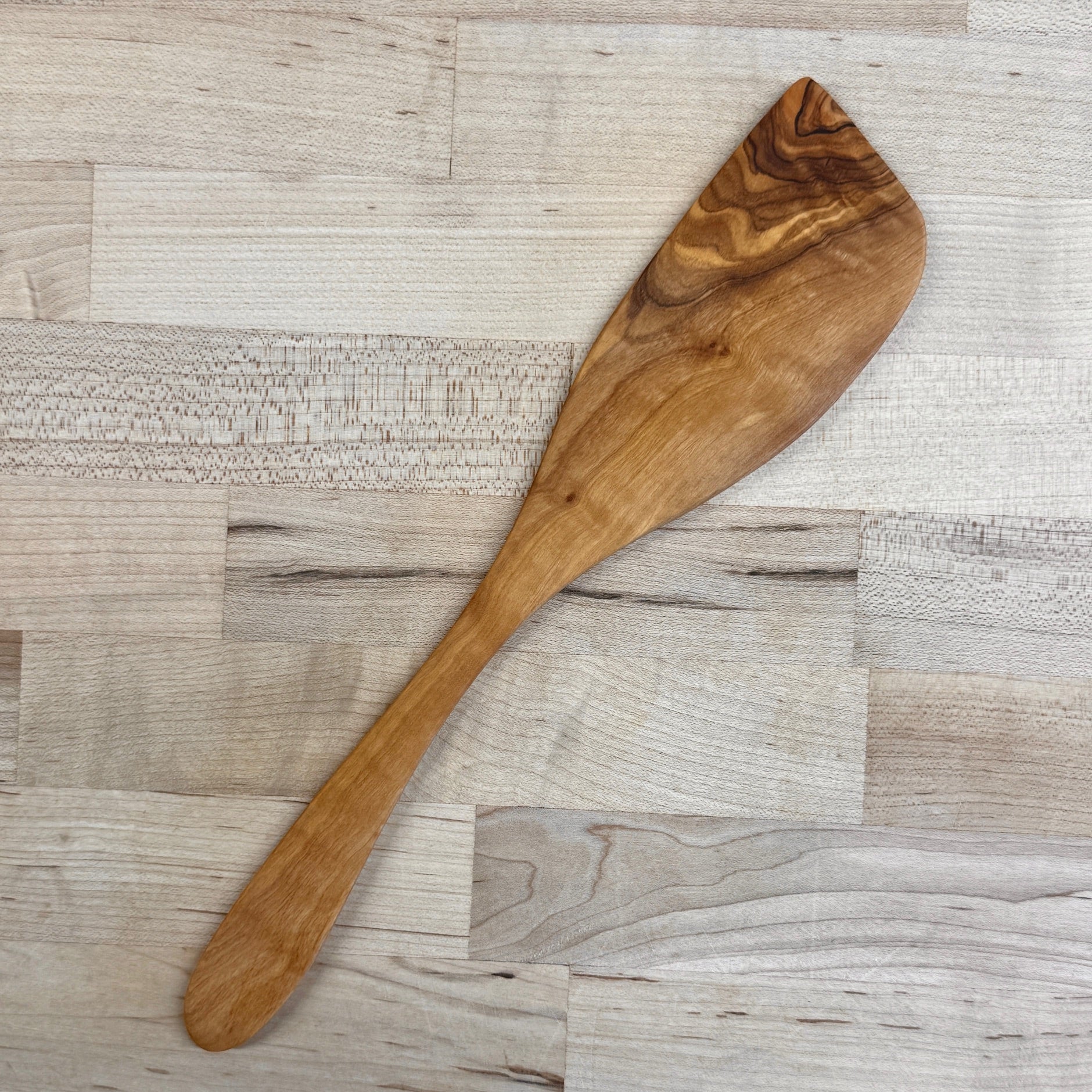Olive Wood Spatulas Turner (curved) - Preserved Oakland